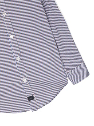 Fay Multicolor Cotton Shirt In Purple