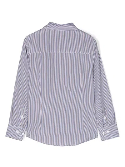 Fay Multicolor Cotton Shirt In Purple