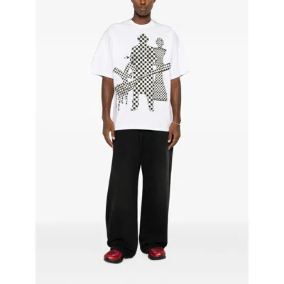 Pdf Checkered Graphic Print T-shirt In Multi