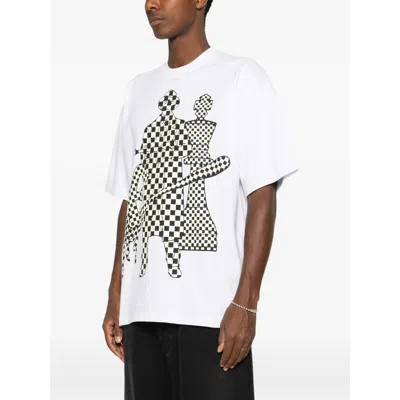Pdf Checkered Graphic Print T-shirt In Multi