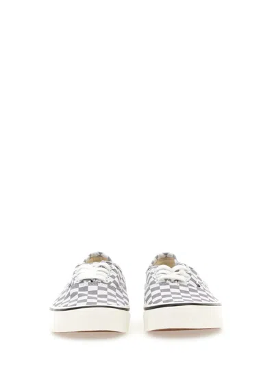 Vans Authentic Checkerboard-print Trainers In Gray