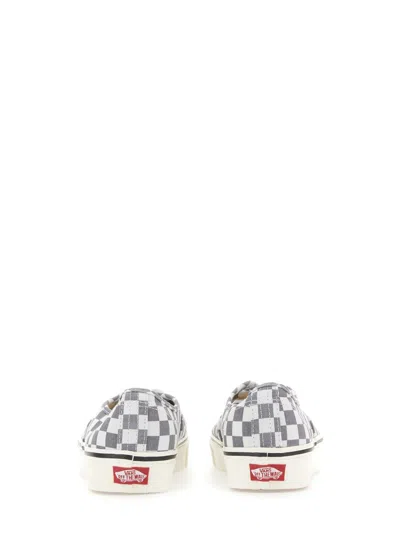 Vans Authentic Checkerboard-print Trainers In Gray
