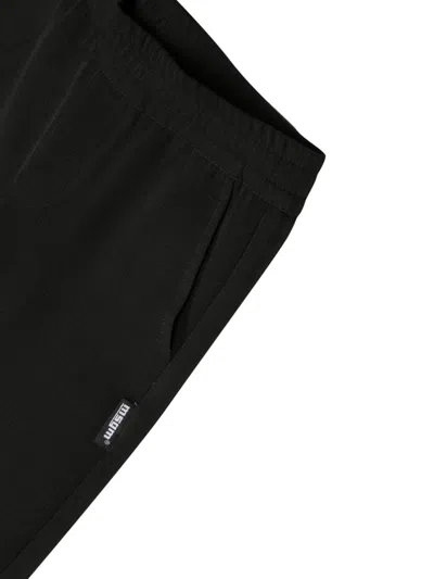 Msgm Stretch Polyester Trousers In Black