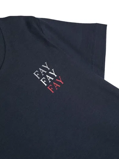 Fay Cotton T-shirt In Black