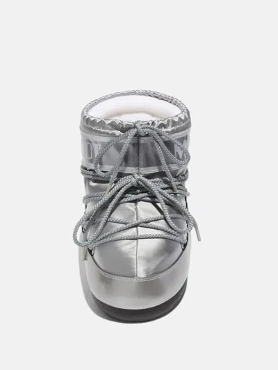 Moon Boot Icon Low Boots In Silver