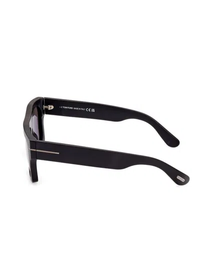 Tom Ford Rectangle-frame Sunglasses In Black