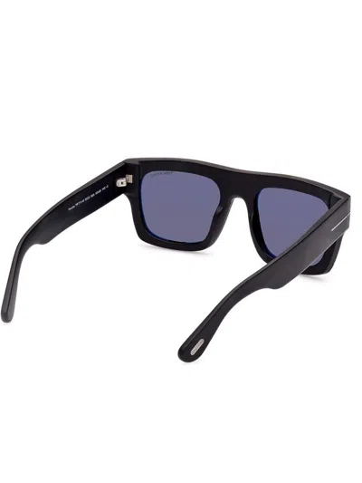 Tom Ford Rectangle-frame Sunglasses In Black