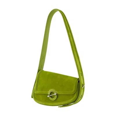 Samsoe & Samsoe Samsøe Samsøe Leather Shoulder Bag In Green