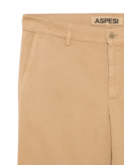 Aspesi Norman Basic Trousers In Neutral