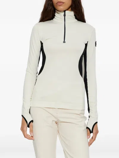 HALF-ZIP ROLL-NECK BASE-LAYER THERMAL T-SHIRT