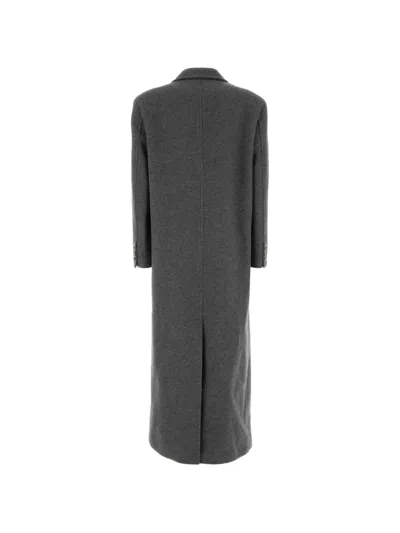Le Sully Studio Double-breasted Wool Coat In Gray