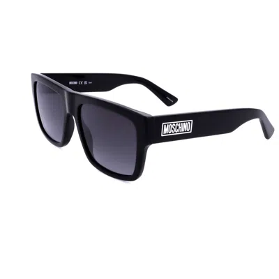Moschino Men's Black Rectangular Sunglasses Mos167s In Blue