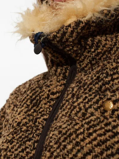 Moncler Dynamique Down Jacket In Brown