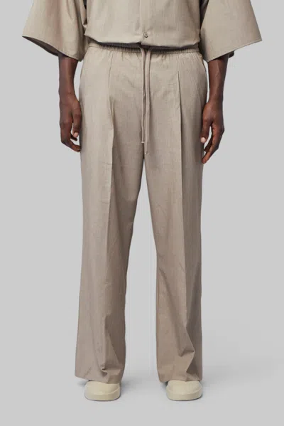 Essentials Pleat Front Drawstring Pant In Nude