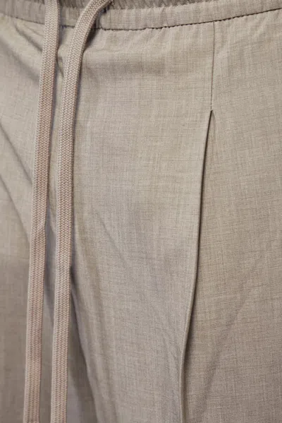 Essentials Pleat Front Drawstring Pant In Nude