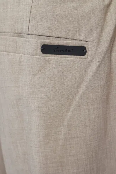 Essentials Pleat Front Drawstring Pant In Nude