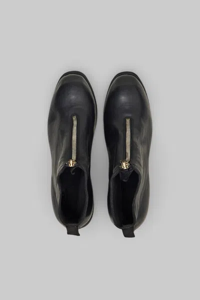 Guidi Front Zip Boots In Blue