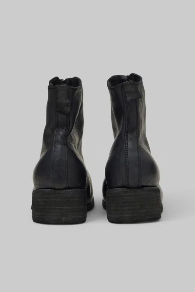 Guidi Front Zip Boots In Blue