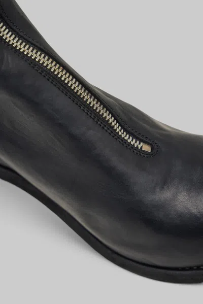 Guidi Front Zip Boots In Blue