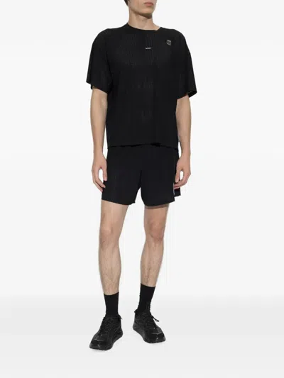 Satisfy Space O Perforated Running T-shirt In Black