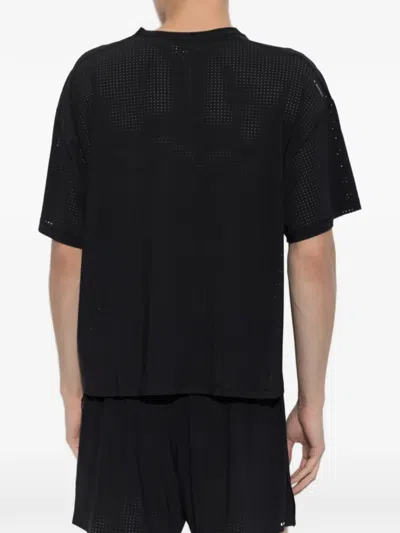 Satisfy Space O Perforated Running T-shirt In Black