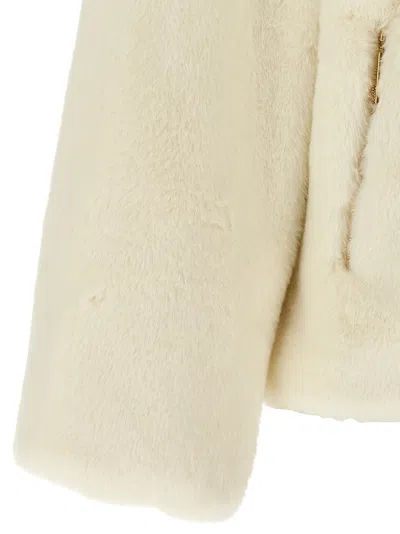 Tatras Plush Polyester Jacket In Neutral