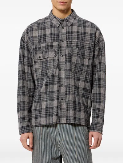 Isabel Marant Vittorio Check-pattern Shirt In Gray