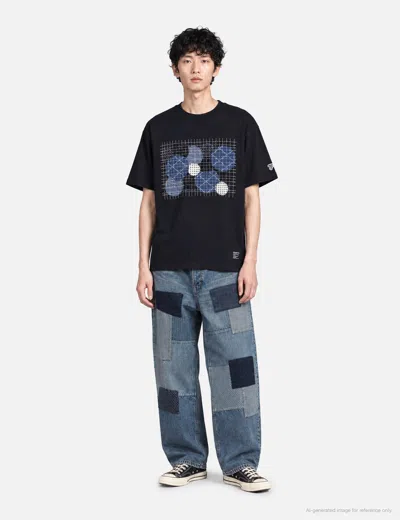 Fdmtl Patchwork Tee In Black