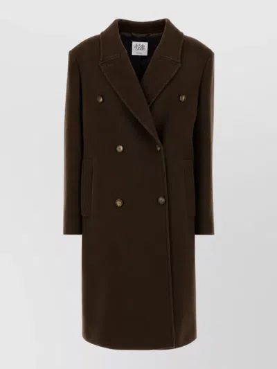 Le Sully Studio Wool Fitted Jacket In Brown