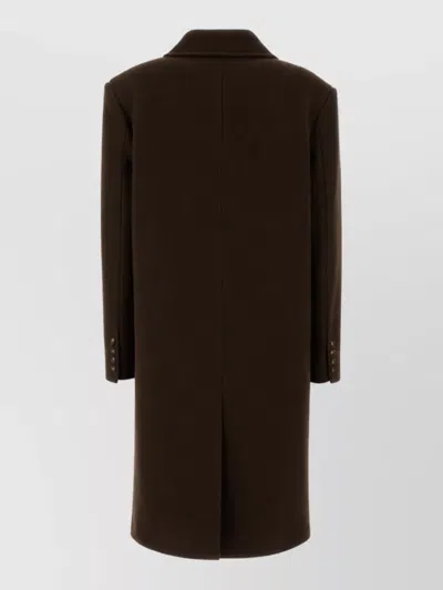 Le Sully Studio Wool Fitted Jacket In Brown