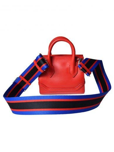 Shop Versace Mini Palazzo Empire Shoulder Bag In Rosso