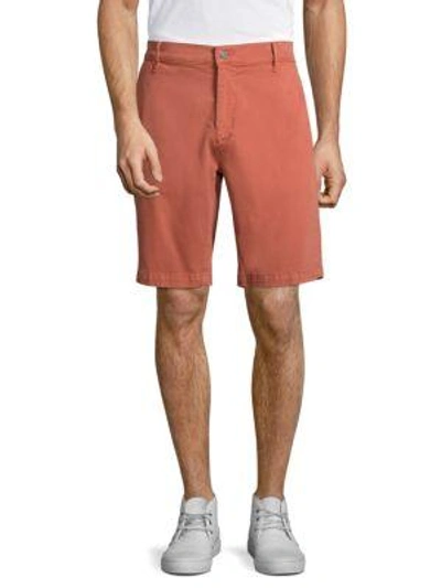 Shop 7 For All Mankind Cotton Blend Chino Shorts In Red Earth