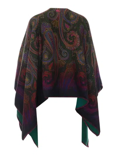 Etro Capa - Verde In Multi