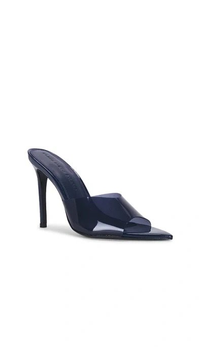 Black Suede Studio Bella Mule In Multi
