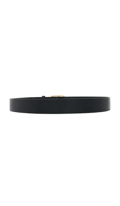 Rag & Bone Rugged Leather Belt In Black