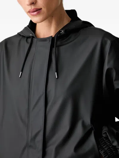 Rains Hooded Drawstring Jacket In Multi