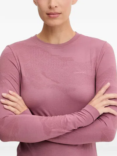 Viking Gasher Abstract-patterned Base Layer Set In Pink