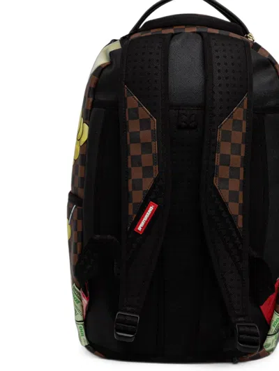 Sprayground Inspector Gadget Check-pattern Backpack In Brown