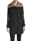 ANDREW MARC AMETISTA RABBIT FUR COAT,0400090155131