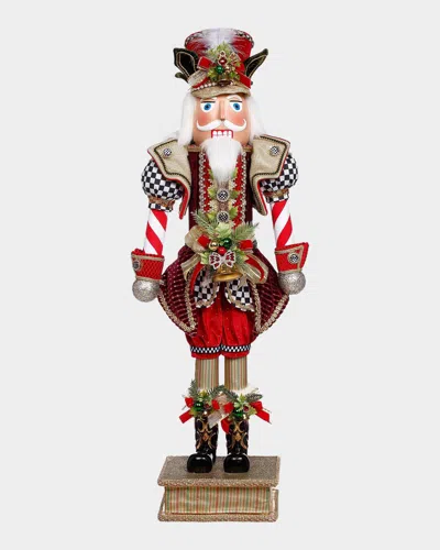 Mark Roberts Medium North Pole Checkered Nutcracker Figure In Multi
