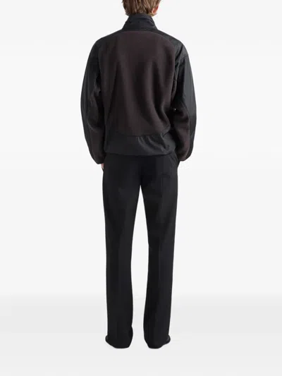 Prada Triangle-logo Jacket In Black