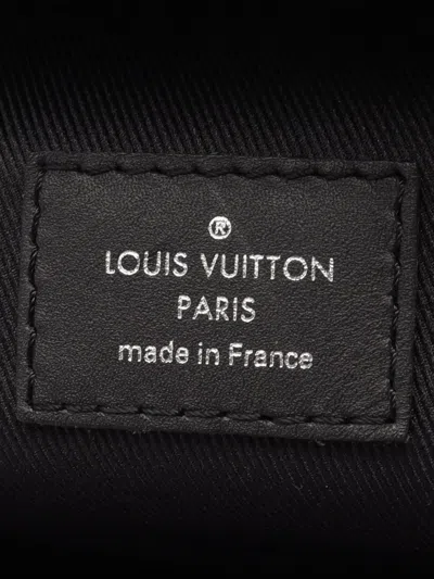 Pre-owned Louis Vuitton 2019 Monogram Eclipse Discovery Backpack In Black