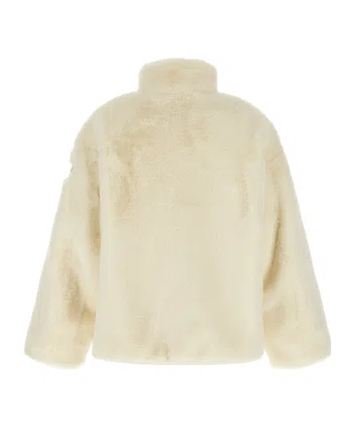 Tatras Plush Polyester Jacket In Neutral