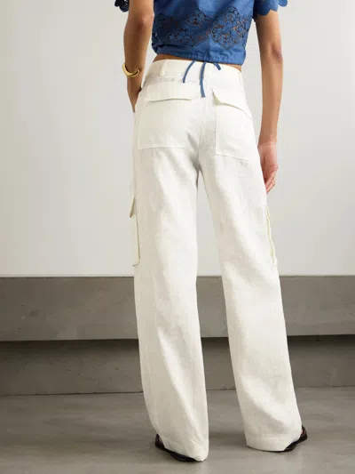 Loveshackfancy Simple Cargo Pants In Neutral