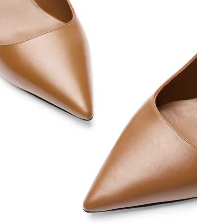 Stuart Weitzman Vinnie 50 Squared Strap Pump In Brown