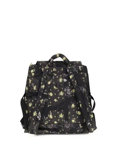 Ganni Printed Backpack In Black