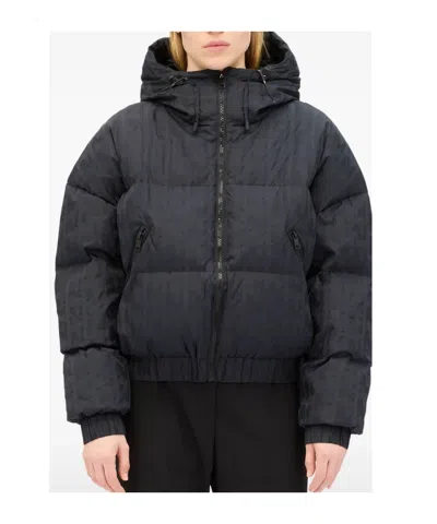Msgm Padded Polyamide Down Jacket In Black