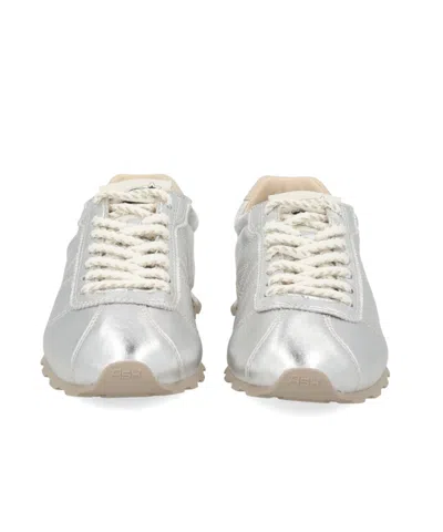 Ash Silver Kill Bill Leather Sneakers In White