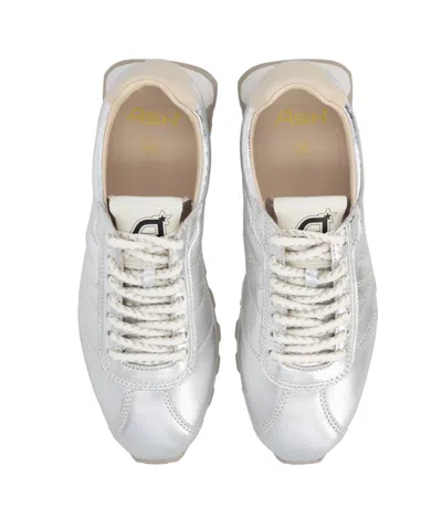 Ash Silver Kill Bill Leather Sneakers In White