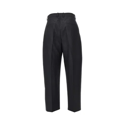 Studio Nicholson Pleated Hopsack Pants In Multi
